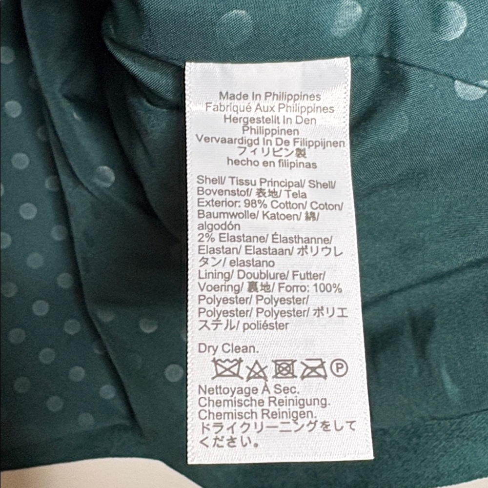 J. Crew Factory Green Velvet 3 Piece Blazer Pant Vest Suit Women Size 16 - Picture 4 of 13